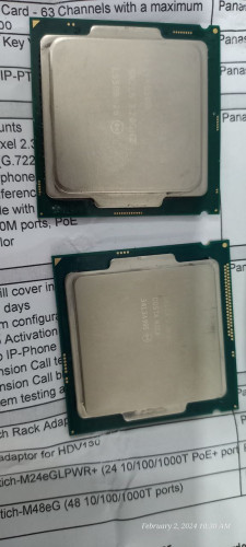 CPU 2psc i5 G4 and G6