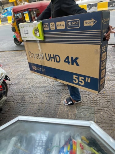 Smart TV 55inch 430$ Crystal UHD 4k  New & warranty 1y
