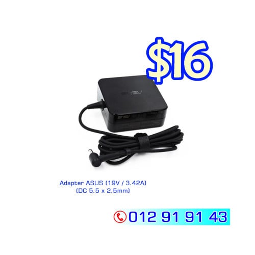 Adapter ASUS Original  (19V / 3.42A)  (DC 5.5 x 2.5mm)