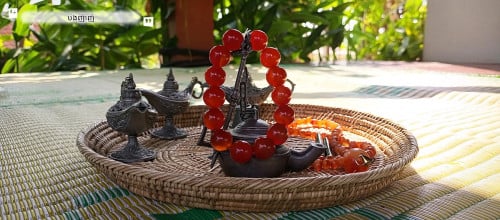 អង្កាំត្បូងថ្មក្រមួនធ្មជាតិសុទ្ធហ្ស៊ីន100%♥️