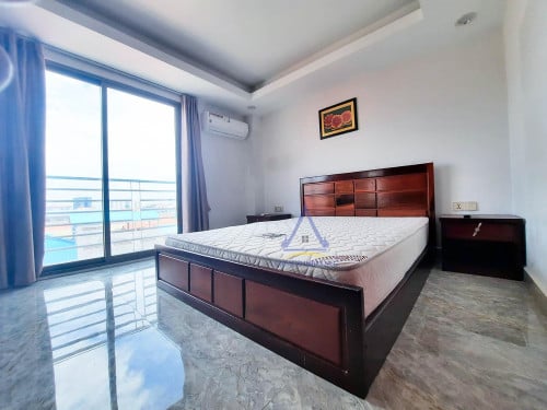 Modern apartment 2 bedrooms with elevator for rent near TV Station | Toul Kork