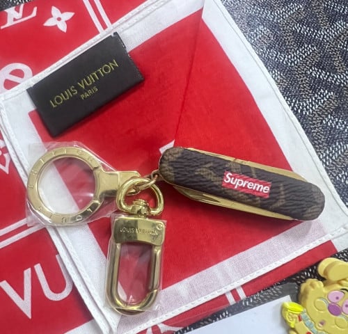 LV x Supreme Monogram Bag Charm Key