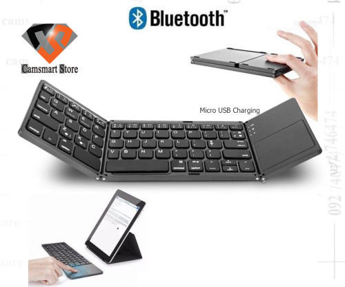 Foldable Mini Lightweight Portable Tri-fold Ultra-thin Bluetooth Keyboard Wireless Bluetooth