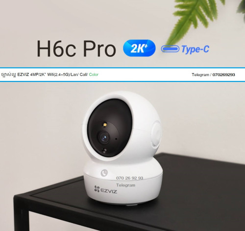 Camera EZVIZ H6C Pro 4MP/2K⁺ Wifi(2.4+5G)/Lan/ Call/ Color