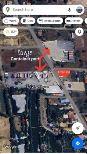 ដីកែង 8.4m x 16m បង្កាន់ដៃ ប្លង់រឹង មានផែស្ងួតជុំវិញ នៅក្រុងប៉ោយប៉ែត ( កាត់ឈ្មោះជូន)