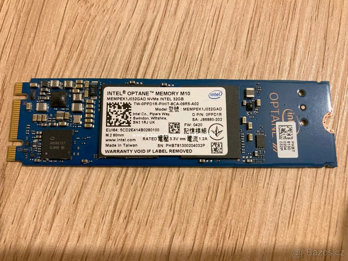 Intel Optane Memory M.2 MEMPEK1J032GAD PCIe M10 2280 32GB 3.0 3D