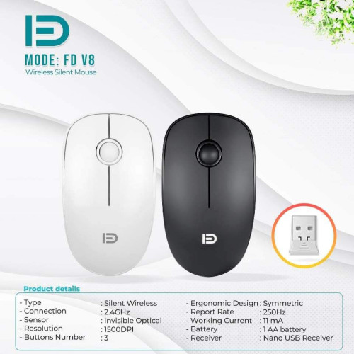  Mouse Wireless Brand FD ទើបចូលស្តុកថ្មី