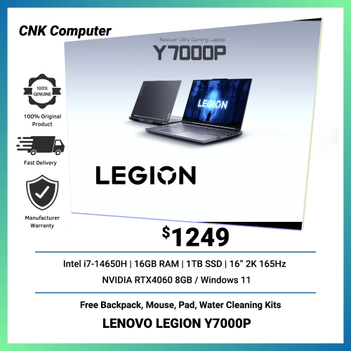 Lenovo Legion Y7000P 2024 Price 1349.00 in Mittakpheap, Cambodia