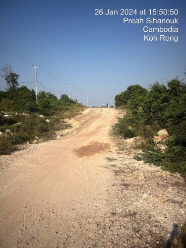 ដីលក់ 3000ម2 នៅជិតសាលាក្រុងកោះរ៉ុងលក់
