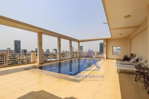 Service apartment 1 bed with gym and pool for rent near TK avenue