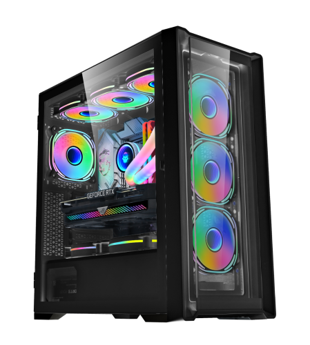 WJCOOLMAN DT-M2 360 Gaming Case