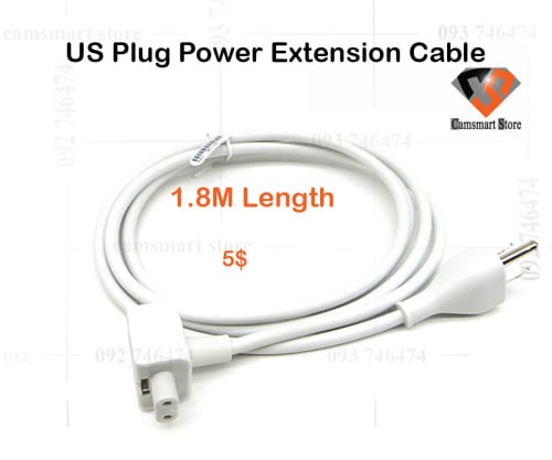 US Plug Power Extension Cable Pure Copper Power Supply Cable Charger Adapter Extension Cable