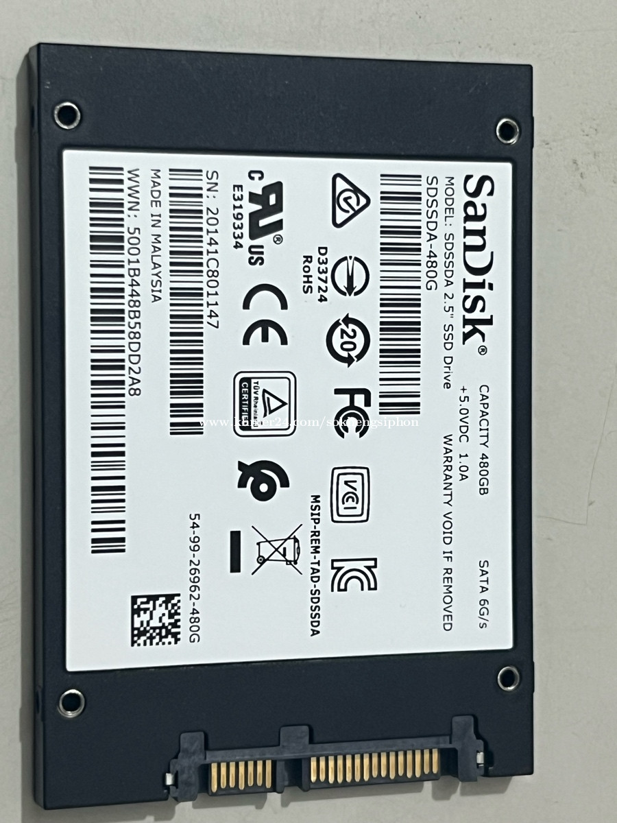 Sandisk SSD Plus 480gb price $30.00 in Tuek L'ak Muoy, Tuol Kouk