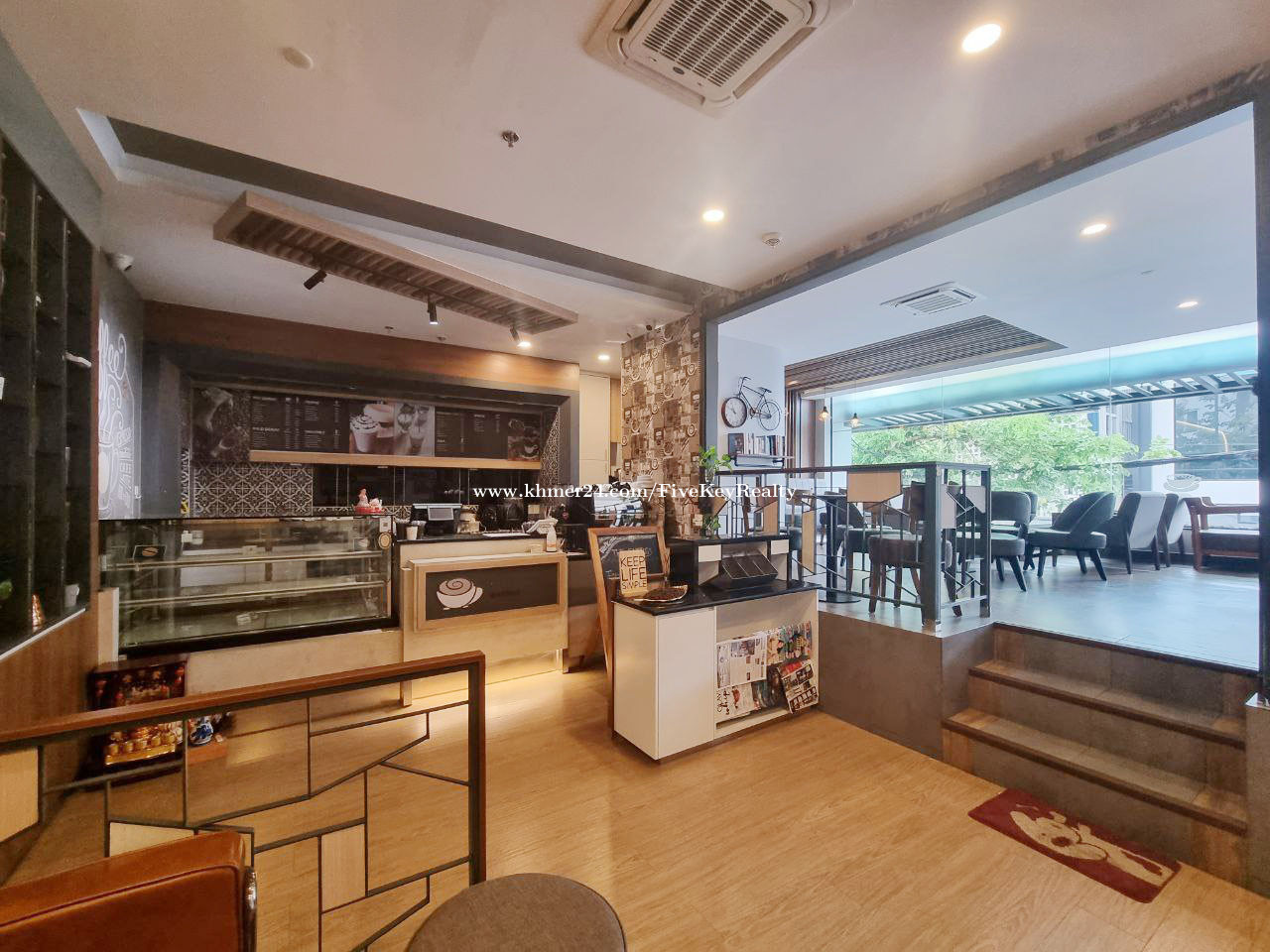 Fully furnished Equipment Coffee Shop For Rent in BKK1 Price 1000.00