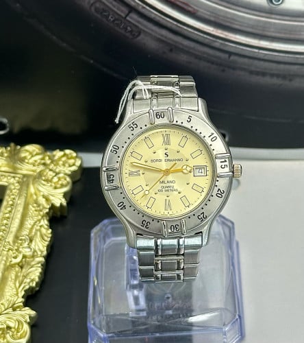SORDI ERMANNO MILAND QUARTZ MENS WATCH