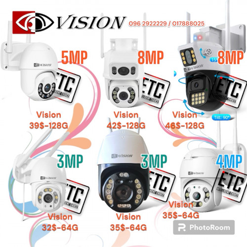 wifi camera security CCTV- PTZ360 - ICSEE- Vision - IP66