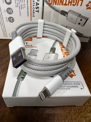 ខ្សែ សាក iPhone ក្រណាត់ 3A