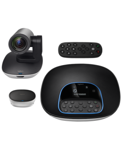 Logitech Group (Package Content: PTZ Camera, Speakerphone, Remote control (Conference 14 people)