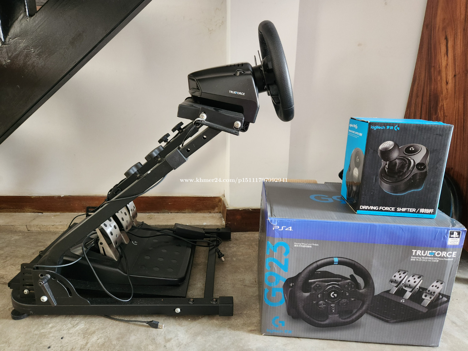 Logitech G923 SimRacing Wheel, Pedals, Shifter and Stand Price 320.00