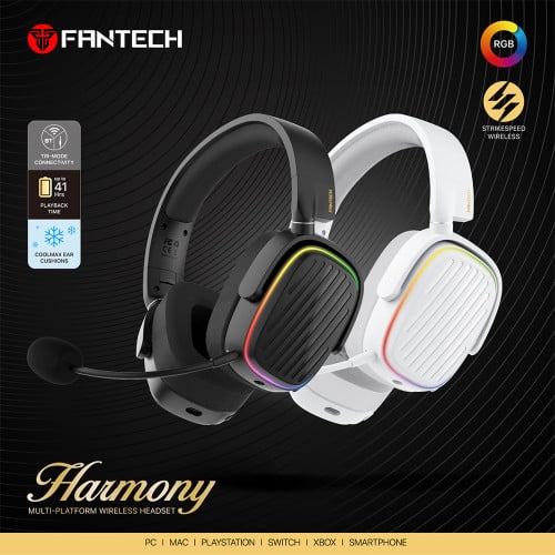 Fantech WHG02 Harmony Multi Platform Wireless Headset RGB