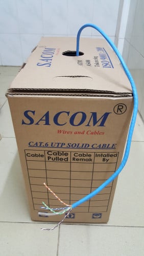 Cable CAT6 brand SACOM 305mete/box