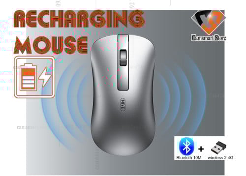 Mouse 1600 DPI USB Optical Wireless Rechargeable