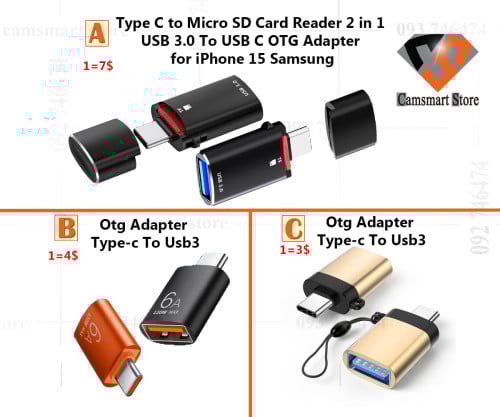 OTG USB C Adapter Type C to USB 3.0 Adapter Type-C Adapter