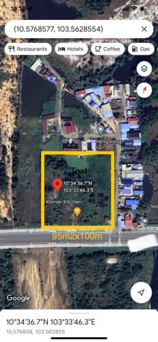 Land for sell in Sihanouk city 95x100m2