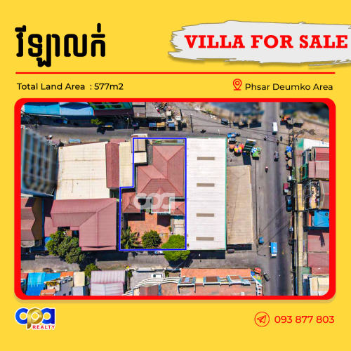 វីឡាលក់ជិតផ្សារដើមគរ