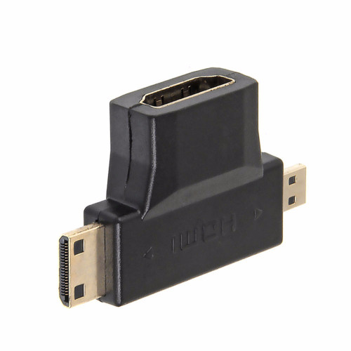 3 in 1 hdmi to mini hdmi micro hdmi adapter connector > តំលៃ: 6$