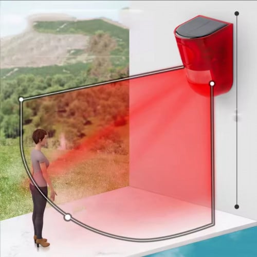 Solar alarm lamp ភ្លើងដេញចោរ