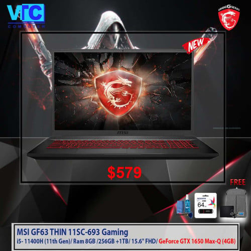 MSI GF63 Thin Gaming 15