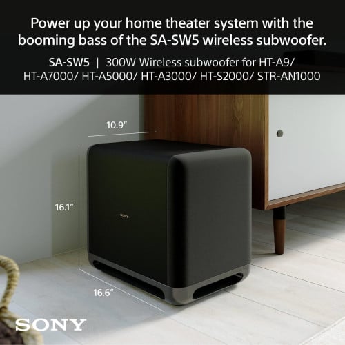 Sony SA-SW5 300W Wireless Subwoofer + 1 Year Official Warranty