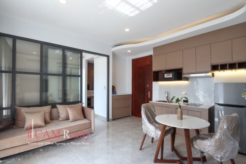 ํ๋ํ ์ํํธ ๋ ํธ Near AEON Mall | Brand new elegant 1 bedroom serviced apartment for rent | pool and gym