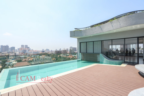 프놈펜 아파트 렌트 Near AEON Mall | Brand new elegant 1 bedroom serviced apartment for rent | pool and gym