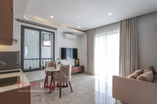 프놈펜 아파트 렌트 Near AEON Mall | Brand new elegant 1 bedroom serviced apartment for rent | pool and gym