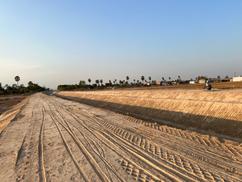 ដីស្រែជាប់ផ្លូវ8mលក់បន្ទាន់(ម្ចាស់ដីផ្ទាល់)