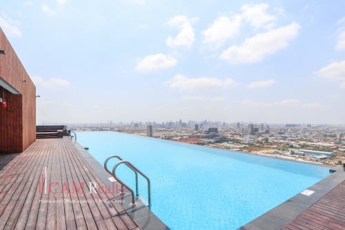 Studio condo for rent in AEON Mall Sen Sok area – Phnom Penh.