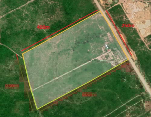 ដីលក់ទំហំ 10 ហិតា 24$/ m2 ជិតទីរួមខេត្តកំពង់ឆ្នាំង ដីល្អសម្រាប់ធ្វើ  រមណីយដ្ឋាន រោងចក្រ និងបូរី