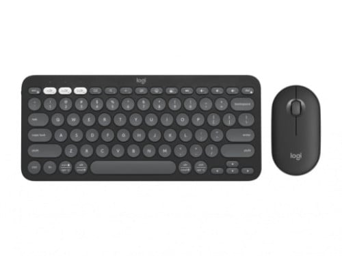 Logitech Pebble 2 Combo Slim, multi-device Bluetooth® keyboard and mouse-Tonal Graphite(920-012187)
