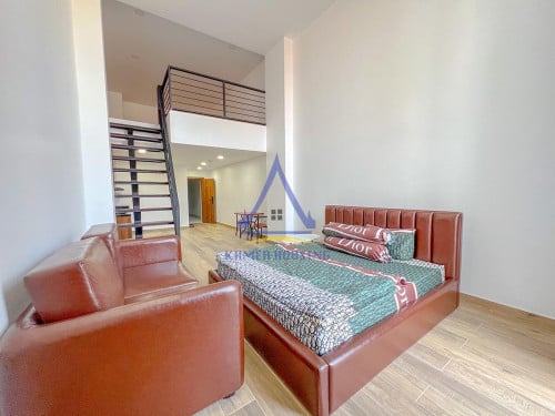 Doun Penh area | The Loft style one bedroom for rent near Riverside