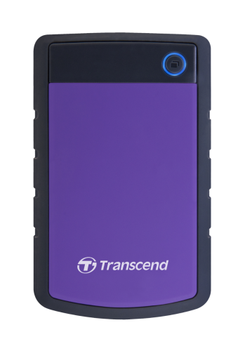Transcend 4TB, 2.5" Portable HDD, StoreJet H3P, Purple, Anti-shock TS4TSJ25H3P