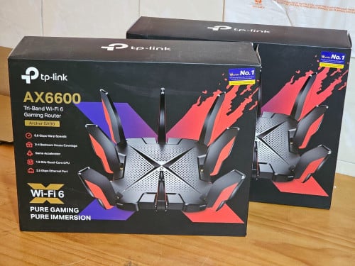 Tp Link AX6600 Tri-Band Wi-Fi 6 Gaming Router (Archer GX90) តម្លៃពិសេស :