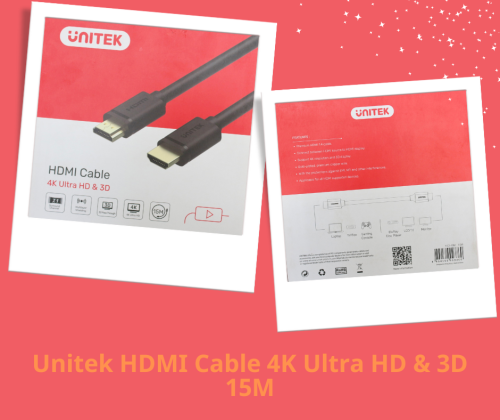 Unitek HDMI Cable 4K Ultra HD & 3D 15M