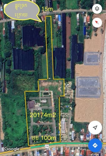 Property No. 0090 ដីលក់ជាប់ផ្លូវ21A សិត្បូ តាខ្មៅ