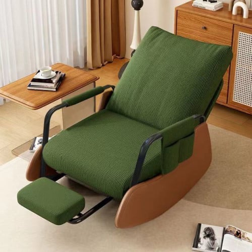 \u2705 Fordable Rocking sofa chair: ប៉ៅអីស្បែកបត់បាន