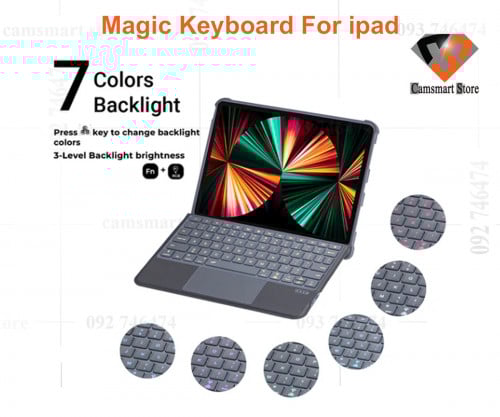 Magic keyboard For iPad 10th  Case Touchpad Keyboard bluetooth Trackpad Built-in Pencil Holder