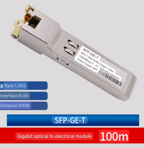 Gigabit SFP to RJ45 copper | RJ45 transceiver module