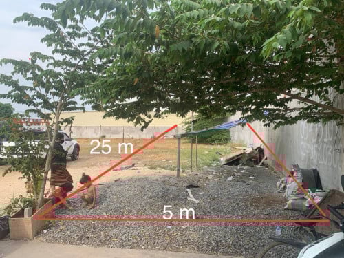 ដីលក់បន្ទាន់ 5m x 25m