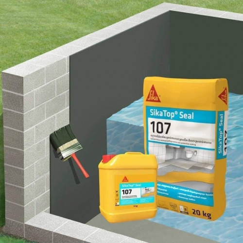 ថ្នាំលាបការពារជម្រាបទឹក Sika / Waterproofing